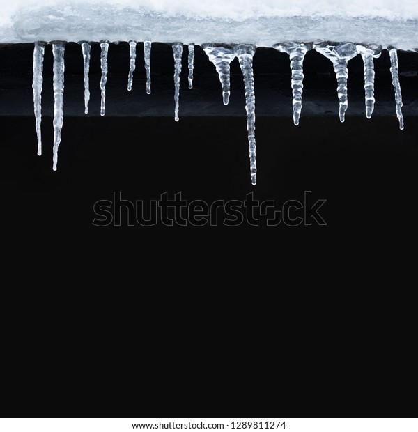 Small Icicles Spike Ice Hanging Roof Stock Photo Edit Now