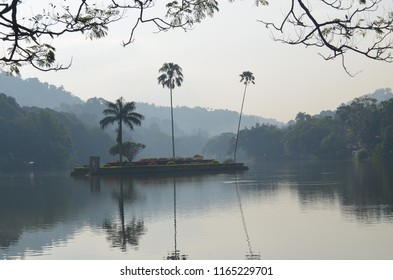 Small Islan In Kandy Lake