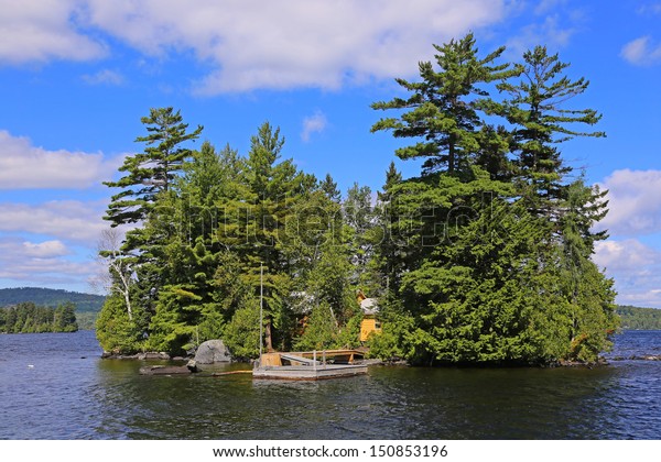 Small Island Moosehead Lake Maine Wood Stock Photo Edit Now