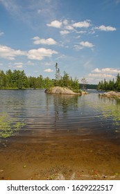 Small Island Near Nells Lake In The Boundary Waters Canoe Area Wilderness.