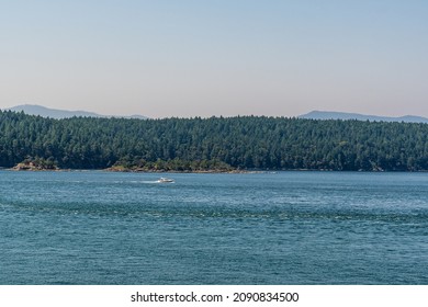 Small Islands In Strait Of Georgia Between Vancouver And Victoria.