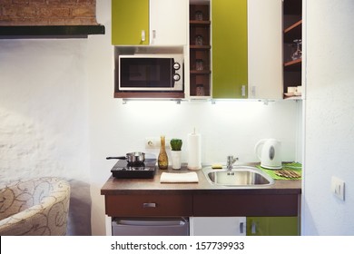 Small Kitchenette In A Studio