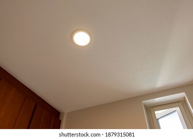 Small Light On The Ceiling In The Hall