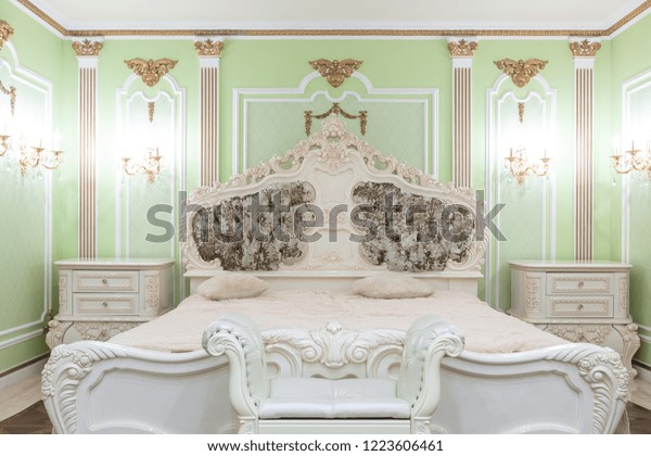 Small Luxury Bedroom Bath Expensive Furniture Stock Photo Edit
