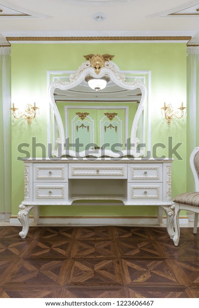 Small Luxury Bedroom Bath Expensive Furniture Stock Photo Edit