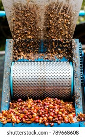 small machine for separate coffee bean and shuck