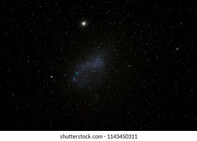 Small Magellanic Cloud And 47 Tucanae At Southern Sky