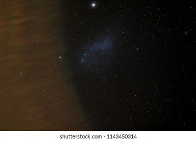 Small Magellanic Cloud And 47 Tucanae At Southern Sky