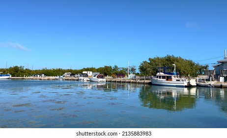 Small Marina On The Florida Keys - Travel Photography