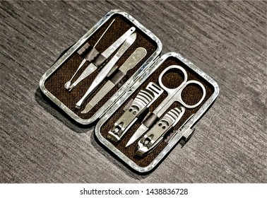 A Small Men's Travel Grooming Kit.