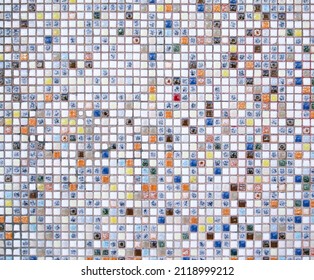 Small Mosaic Tiles. Background Ceramic Tiles