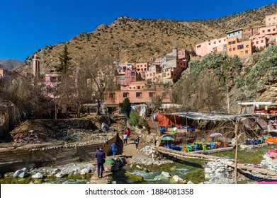 Small mountain Berber village in Al Haouz province, Morocco