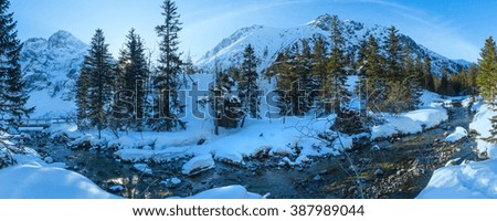 Similar – Image, Stock Photo Panorama of a landscape with mother and child in the foreground