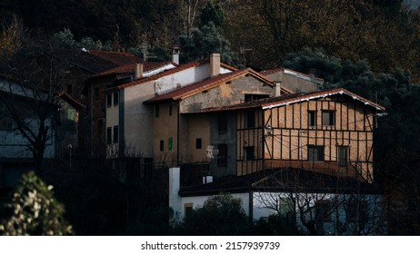 Small Mountain Town In Spain
