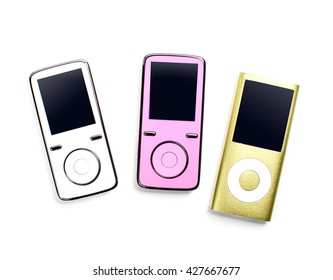 Small Mp3 Player Isolated On White