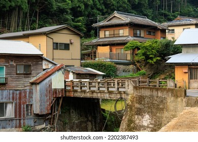 Small Neighborhood In Typical Small Japanese Country Village 