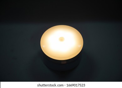A small night light in the dark