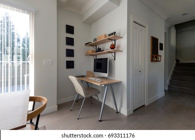 Small Office Work Space In An Apartment. Interior Design.