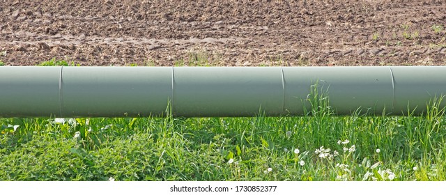Small oil pipeline in east of the Netherlands