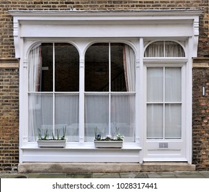 A Small Old Shopfront Converted To Residential In The Chiswick District Of Chiswick In West London, UK.