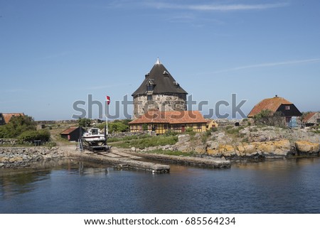 Small old town in Denmark
