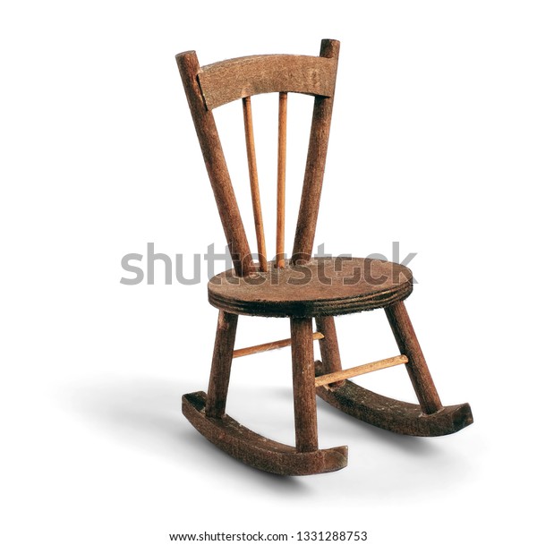 Small Old Wooden Rocking Chair Toy Stock Photo Edit Now 1331288753
