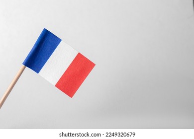 Bandera papel pequeña Francia