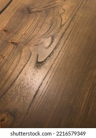 A Small Part Of A Wooden Countertop With A Deep Texture, Light Color, With Epoxy Resin.