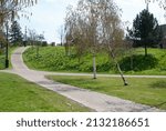 a small path in a park