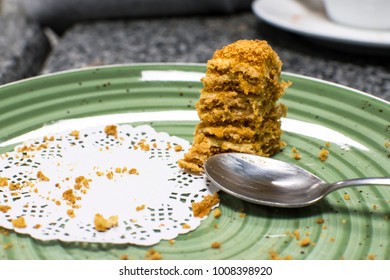 Small Piece Of Cake On A Spoon