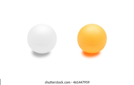 Small ping pong ball on isolated background with clipping path. Blank tabletennis object for your design logo or brand.