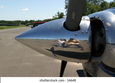 small plane's propeller