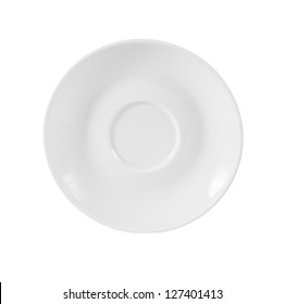 Small Plate Isolated On White With Clipping Path Included