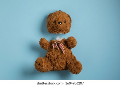 ripped teddy bear