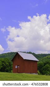 Small Pole Barn In New River State Park In Virginia.