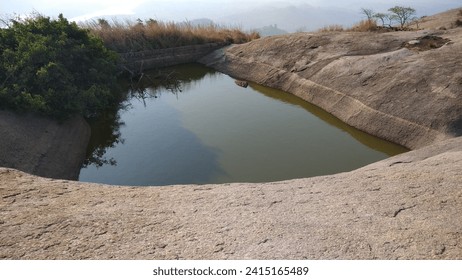 Small Pond in a mountain.