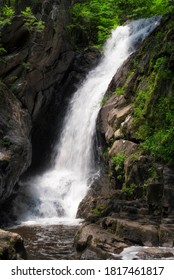 A Small Pool Of Water At The Base Of Campbell Falls In The Berkshires Of Western Massachusetts On A Summer Day.