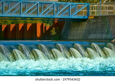 Small Power Plant In The Aller River For The Production Of Electrical Energy From River Water Without Building A Dam