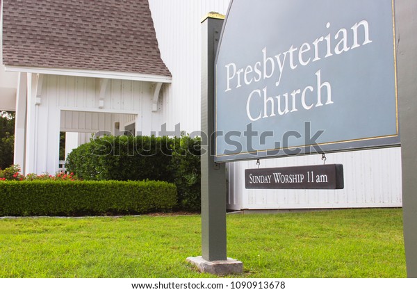 Small Presbyterian Church\
With sign