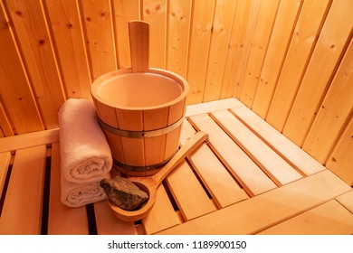 a small private Finnish sauna 
