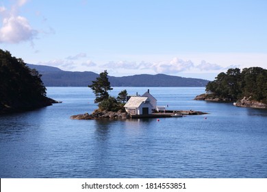 Small Private Island On Bjornafjord In Norway.