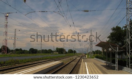 Similar – Rails in the countryside