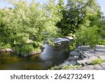 Small rapids on a river