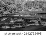 Small rapids on a river