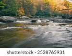 Small rapids on the Youghiogheny River. Swallow Falls State Park. Oakland. Maryland