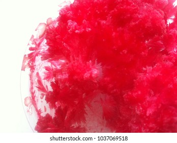 small red crystals