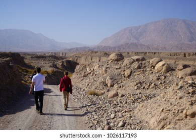 Small River Bed Running Through Lut Desert in Iran