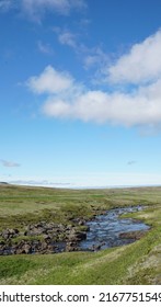 Small River In Central Iceland