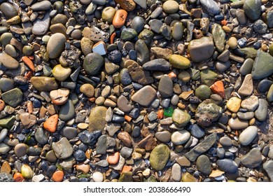 Small River Stones Of Different Colors