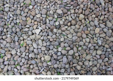 Small River Stones Used To Make Tropical Gardens And House Exteriors